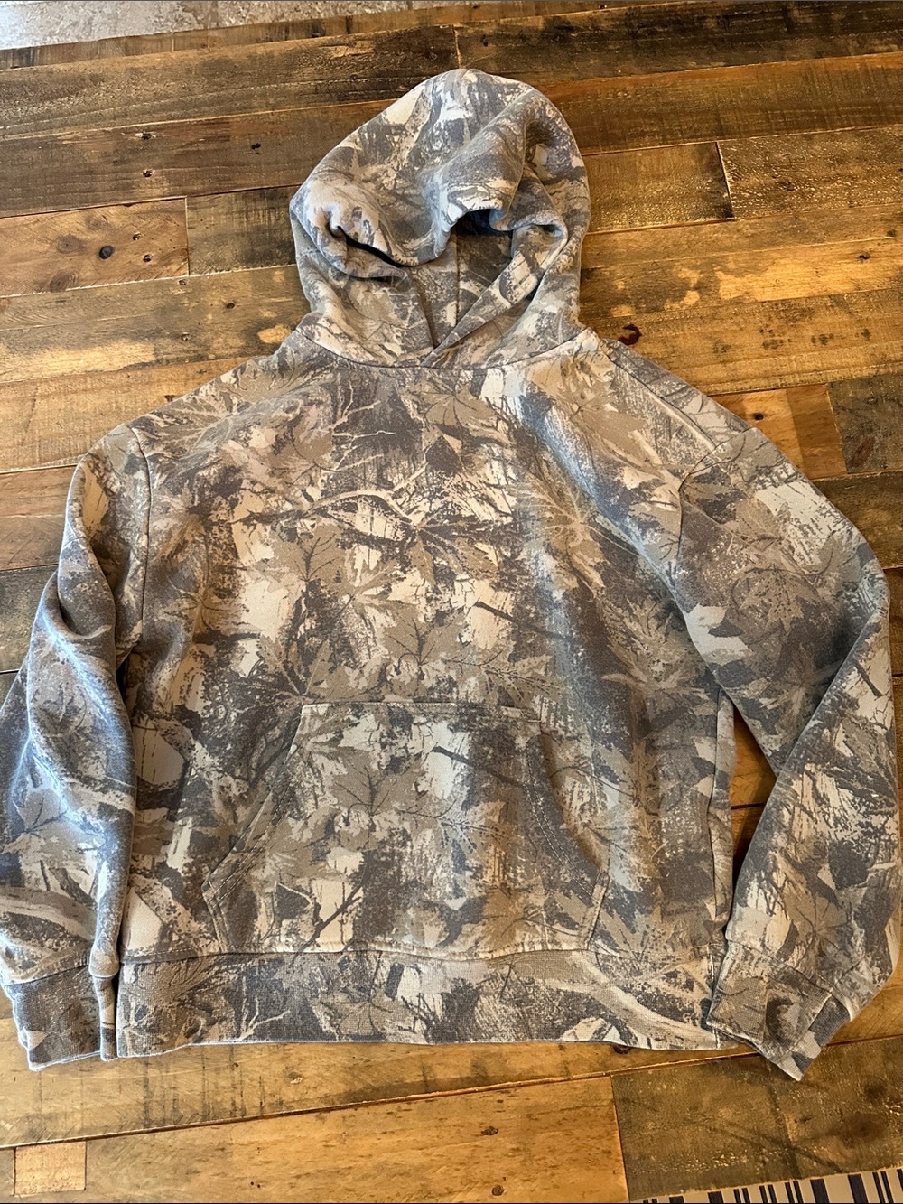 RSQ Gray Camouflage Pullover Hoodie